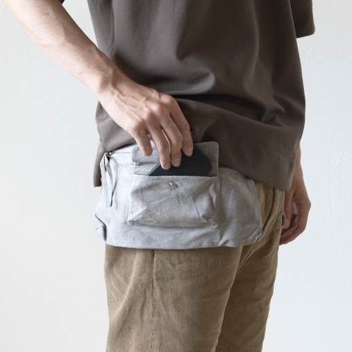 waist belt bag wide - Light Gray【Hender Scheme】 - ドゥーバップの ...