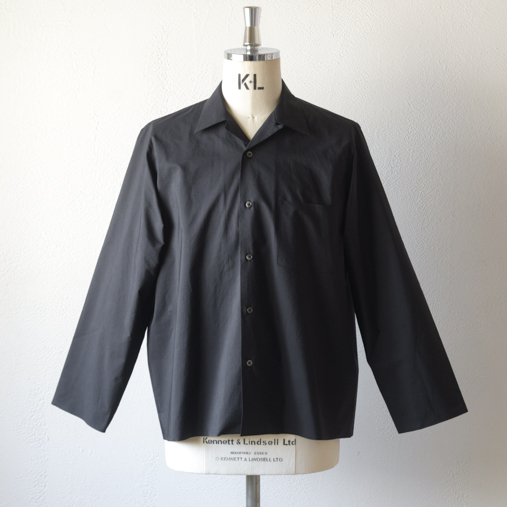SELVEDGE WEATHER CLOTH SHIRTS - Ink Black【AURALEE】 - ドゥー