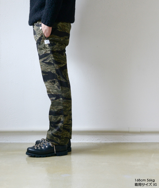 FALL LEAF PANTS - Twill - Tiger【SASSAFRAS】 - 画像4枚目