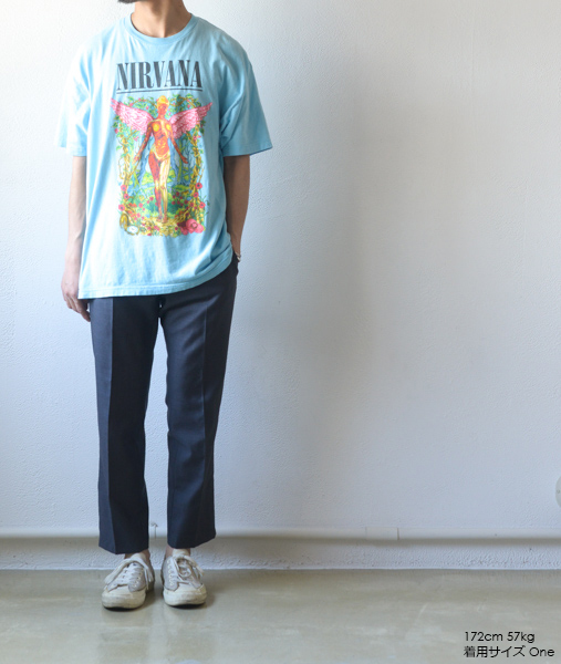 NIRVANA Printed T-shirt - Sax【THRIFTY LOOK】 - 画像5枚目