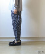 String Work Pant - Wool Crepe / Fine Pattern - Navy【Needles】 4