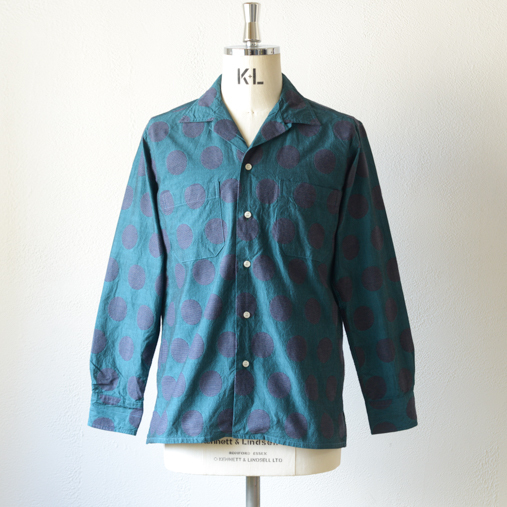 ABTHINTH SHIRT Bar.2.0/dot jacqurd - C.blu【MOJITO】 1