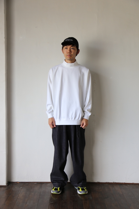 Graphpaper Heavy Weight Mock Neck Hem Rib Teeスタイル - マーク