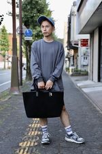 Graphpaper L/S Oversized Tee"GRAY"スタイル 4