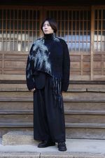 yohji yamamoto 朝倉ペイント手編みタートルB