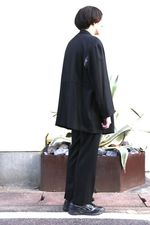 YOKE WOOL FLANNEL BACK SLIT STRAGIHT TROUSERSスタイル 5