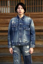 FDMTL ファンダメンタル DENIM JACKET10YR WASHスタイル 2