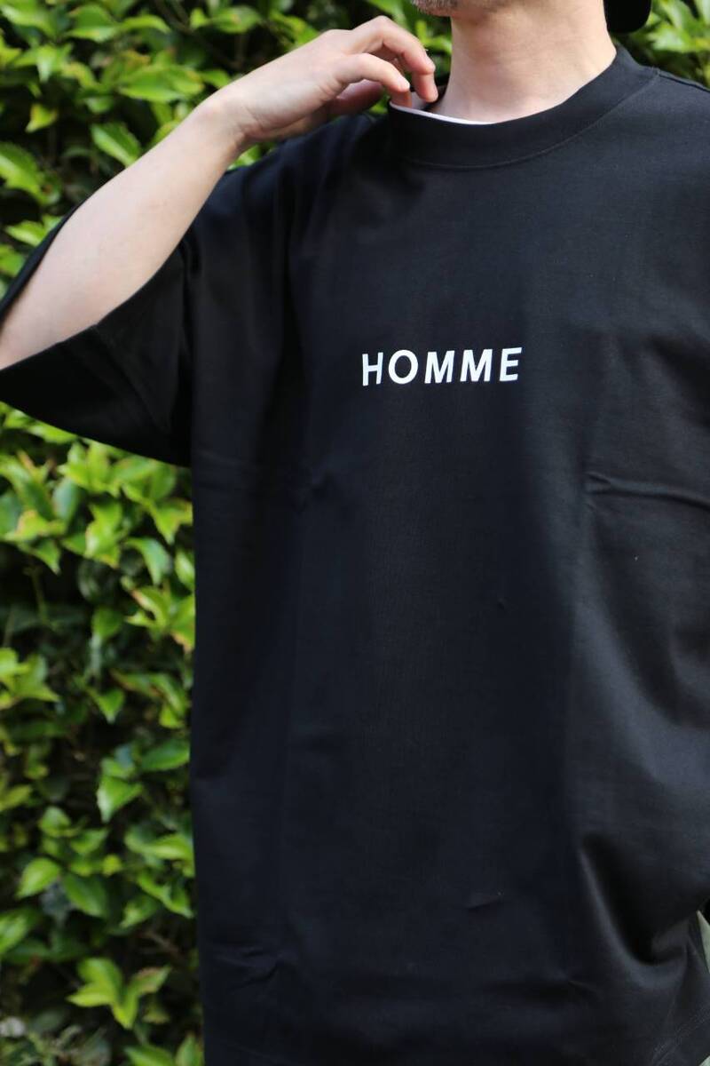COMME des GARCONS HOMMEプリントオーバーサイズTシャツスタイル