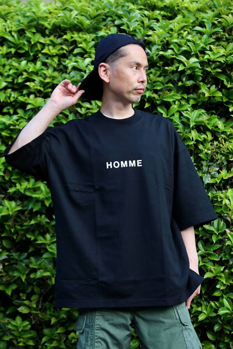 【新品未使用】コムデギャルソンシャツ オーバーサイズ ロゴTシャツ 黒 S