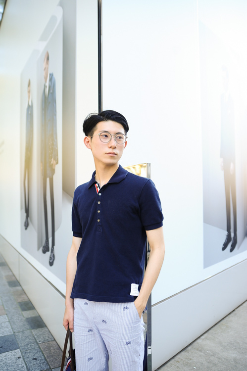 川島 拓海さん - トム ブラウン(THOM BROWNE)、ブルックス ブラザーズ(Brooks Brothers)｜青山・表参道ストリートスナップ - 写真4