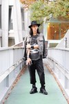 茶畑 優さん - リック・オウエンス(Rick Owens)、アン ドゥムルメステール(ANN DEMEULEMEESTER)｜青山・表参道ストリートスナップ2