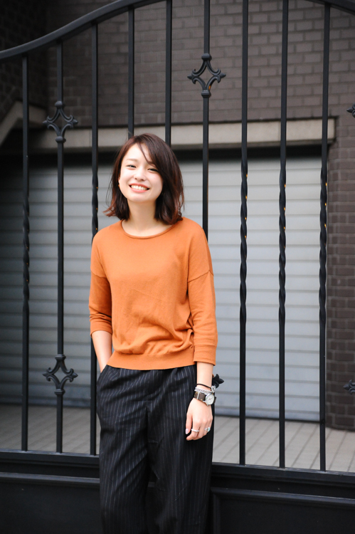 吉田 麻衣子さん エモダ Emoda ビューティ ユース ユナイテッドアローズ Beauty Youth United Arrows 青山 表参道ストリートスナップ ファッションプレス