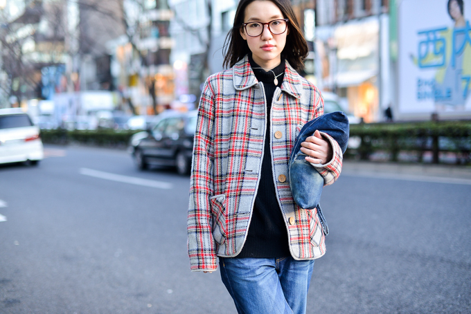 森 摩莉子さん - 古着(ユーズド)(USED)、ヨシエイナバ(yoshie inaba)｜原宿ストリートスナップ - 写真3