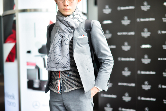 川島 拓海さん - トム ブラウン(THOM BROWNE)、マルニ(MARNI)｜渋谷ストリートスナップ - 写真3