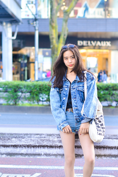 栗山 遥さん - 古着(ユーズド)(USED)、マウジー(MOUSSY)｜原宿ストリートスナップ - 写真3