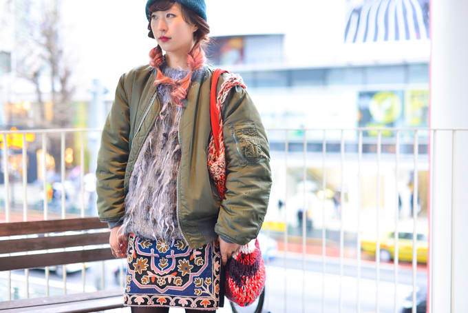 石原 翠さん - 古着(ユーズド)(USED)、ザラ(ZARA)｜原宿ストリートスナップ - 写真3