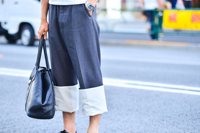 安用寺 眞生さん - メゾン キツネ(Maison Kitsuné)、ロエベ(LOEWE)｜原宿ストリートスナップ - 写真9