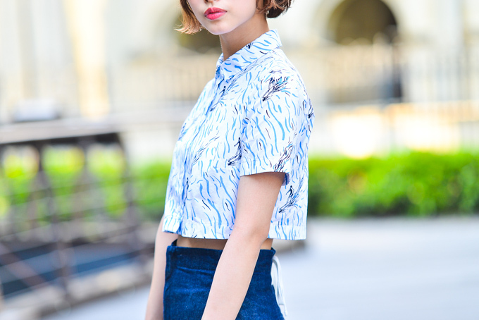 植村 麻由さん - カルヴェン(CARVEN)、オープニングセレモニー(OPENING CEREMONY)｜青山・表参道ストリートスナップ - 写真4