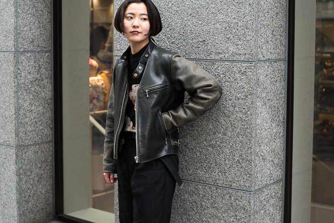 井上 芳菜さん - ハーレーダビッドソン(Harley-Davidson)、エイチ＆エム(H&M)｜原宿ストリートスナップ - 写真4