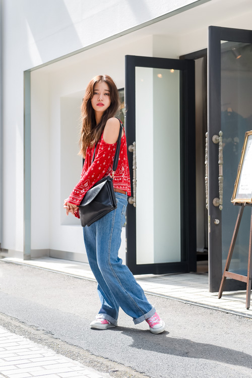 松林 彩さん - エイチ＆エム(H&M)、古着(ユーズド)(USED)｜原宿ストリートスナップ - 写真7