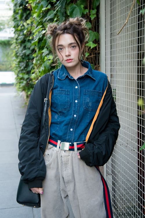 佐々木 日向子さん - マウジー(MOUSSY)、ザラ(ZARA)｜原宿ストリートスナップ - 写真1