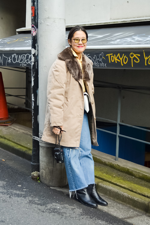 佐藤 花夏さん - 古着(ユーズド)(USED)、オリバーピープルズ(OLIVER PEOPLES)｜原宿ストリートスナップ - 写真5