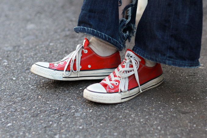 掘上 あかねさん - ヴィンテージ(vintage)、コンバース(CONVERSE)｜原宿ストリートスナップ - 写真4