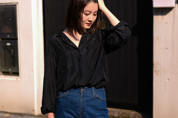 石澤 杏朱さん - 古着(ユーズド)(USED)、ザラ(ZARA)｜青山・表参道ストリートスナップ - 写真4