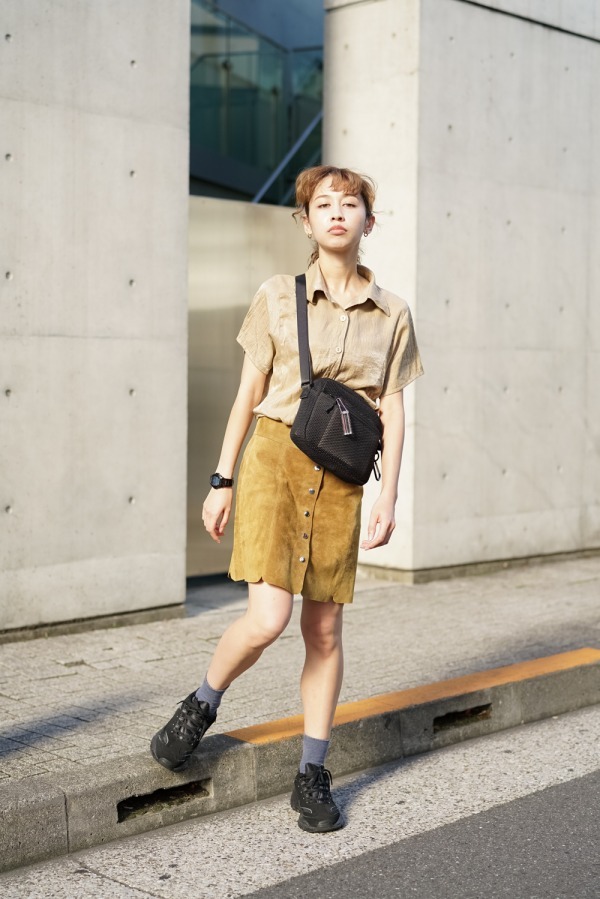 川角 玲奈さん - 古着(ユーズド)(USED)、イザベル マラン(ISABEL MARANT)｜青山・表参道ストリートスナップ - 写真2