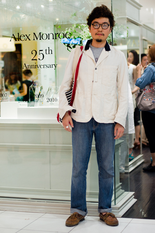 蛭田 敏章さん - エンジニアド ガーメンツ(ENGINEERED GARMENTS)、セルジュ・トラヴァル(SERGE THORAVAL)｜渋谷ストリートスナップ - 写真3