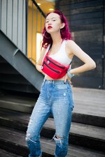 バーク アシュリーさん - アメリカンイーグル アウトフィッターズ(AMERICAN EAGLE OUTFITTERS)、ジョーズ(JOE'S)｜原宿ストリートスナップ2