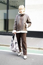 林崎 咲良さん - 古着(ユーズド)(USED)、コム デ ギャルソン(COMME des GARÇONS)｜渋谷ストリートスナップ1