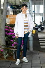内田 雅楽さん マルニ Marni ナイキ Nike 渋谷ストリートスナップ ファッションプレス
