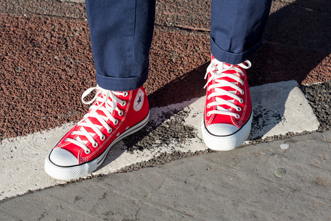 平山 将望さん - アダム キメル(ADAM KIMMEL)、コンバース(CONVERSE)｜原宿ストリートスナップ - 写真1