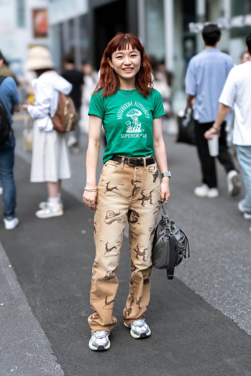 竹下 菜央さん - ロエベ(LOEWE)、ポーター(PORTER)｜原宿ストリートスナップ - 写真1