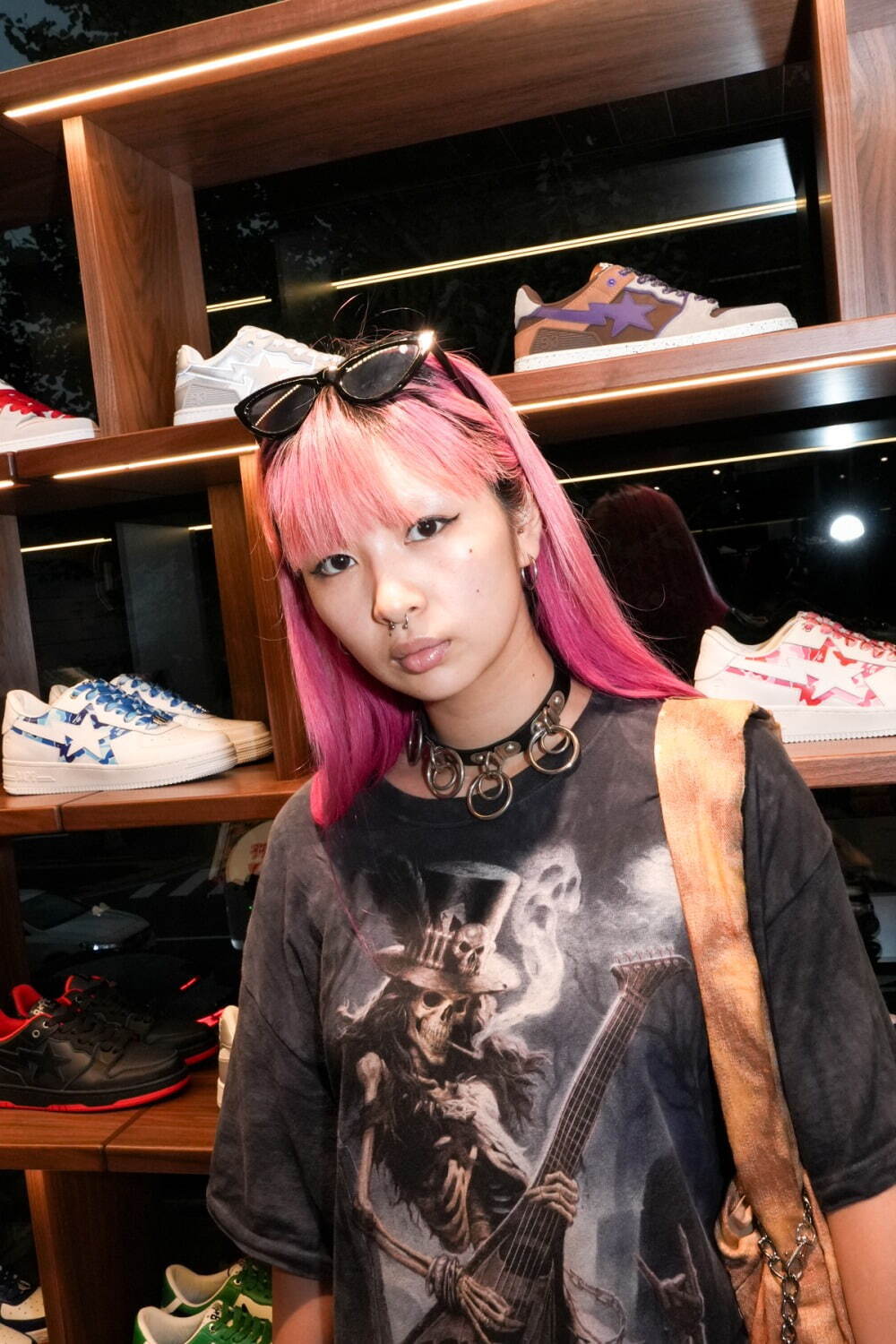 JIN/MAYUMIさん - ア ベイシング エイプ(A BATHING APE)、クロックス(crocs)｜原宿ストリートスナップ - 写真6