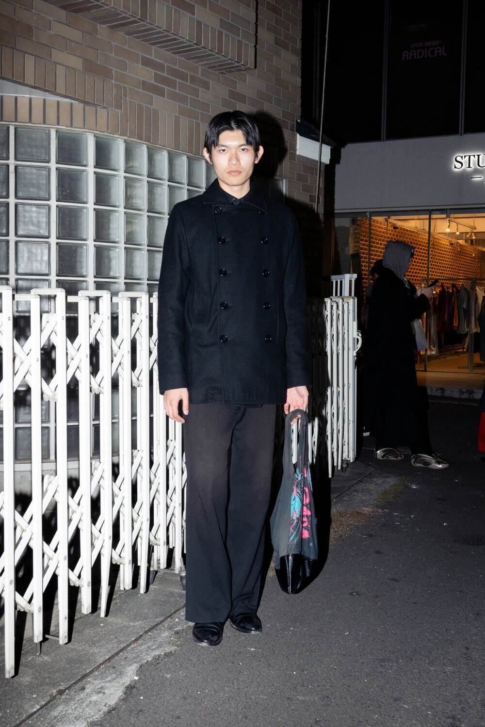 JUNさん - コム デ ギャルソン(COMME des GARÇONS)、ディオール オム(DIOR HOMME)｜原宿ストリートスナップ1